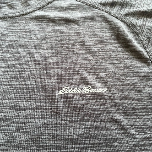 Eddie Bauer Performance "Free Dry" Gray Long Sleeve Active Shirt Men's Large - Picture 3 of 8